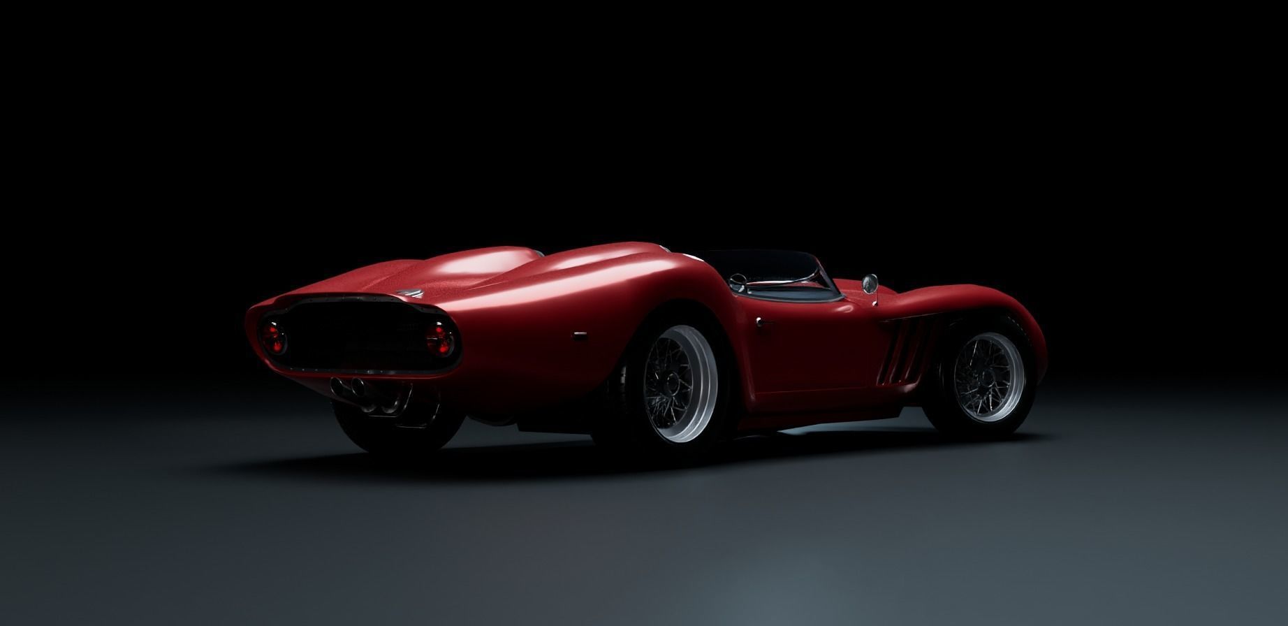 1950s classic speedster 3D model_10