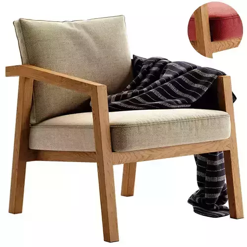 SVELTE T Easy Chair By PARLA 3D model