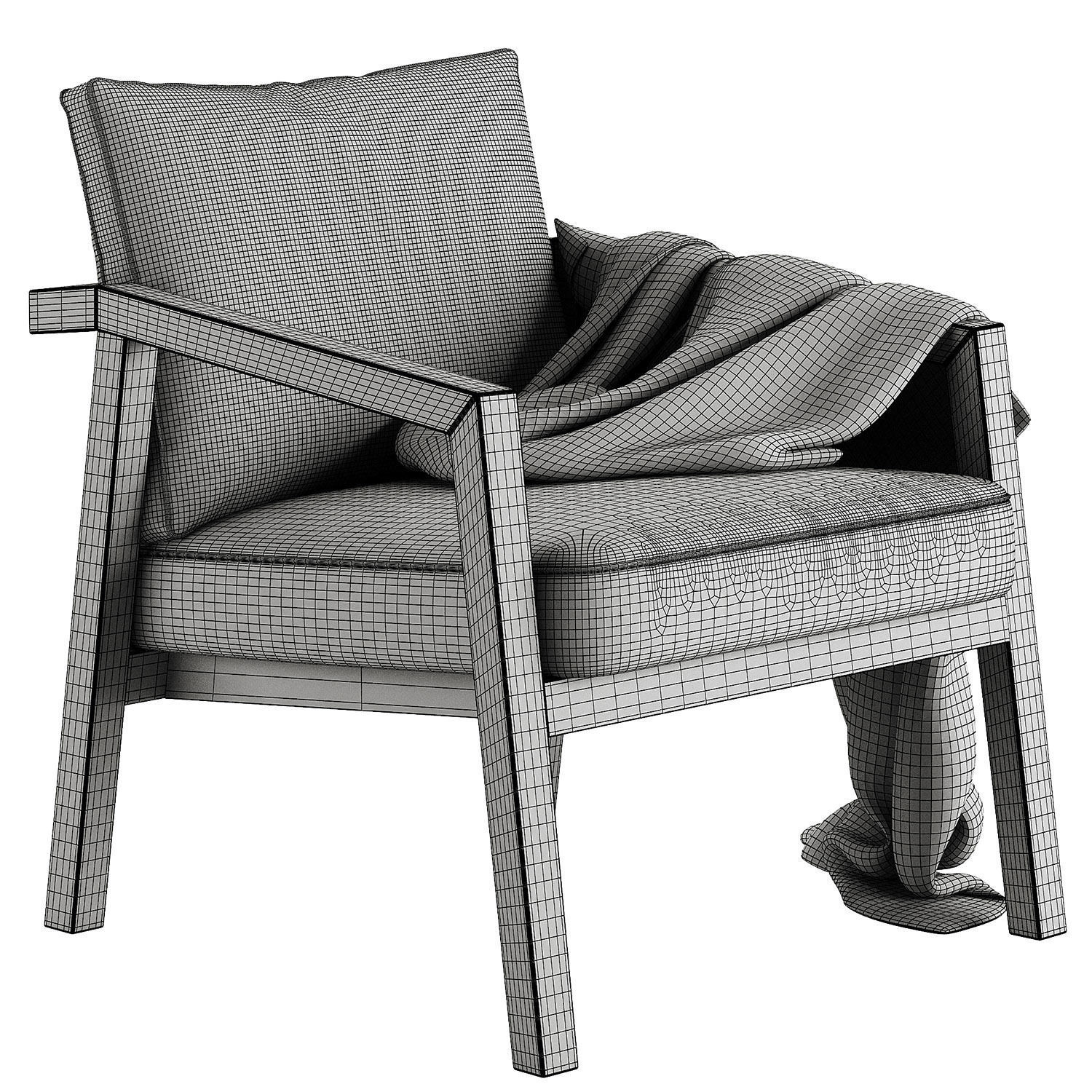 SVELTE T Easy Chair By PARLA 3D model_5