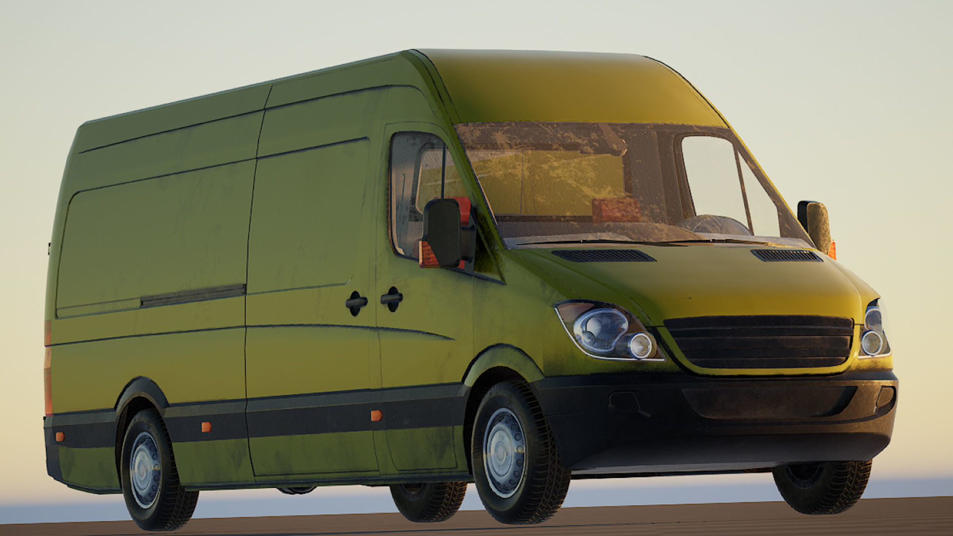 Panelvan Cars v1 - Unreal Engine Project Low-poly 3D model_4