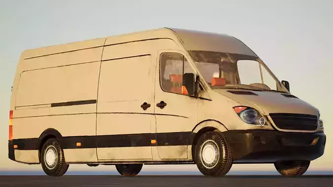 Panelvan Cars v1 - Unreal Engine Project Low-poly 3D model