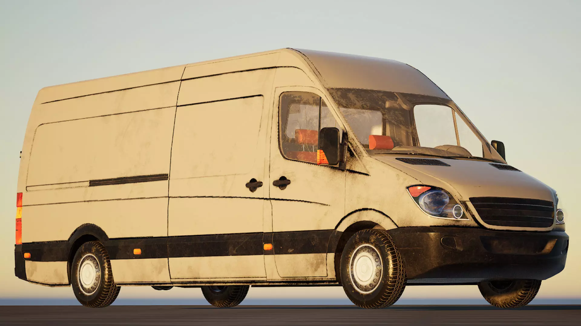 Panelvan Cars v1 - Unreal Engine Project Low-poly 3D model_0