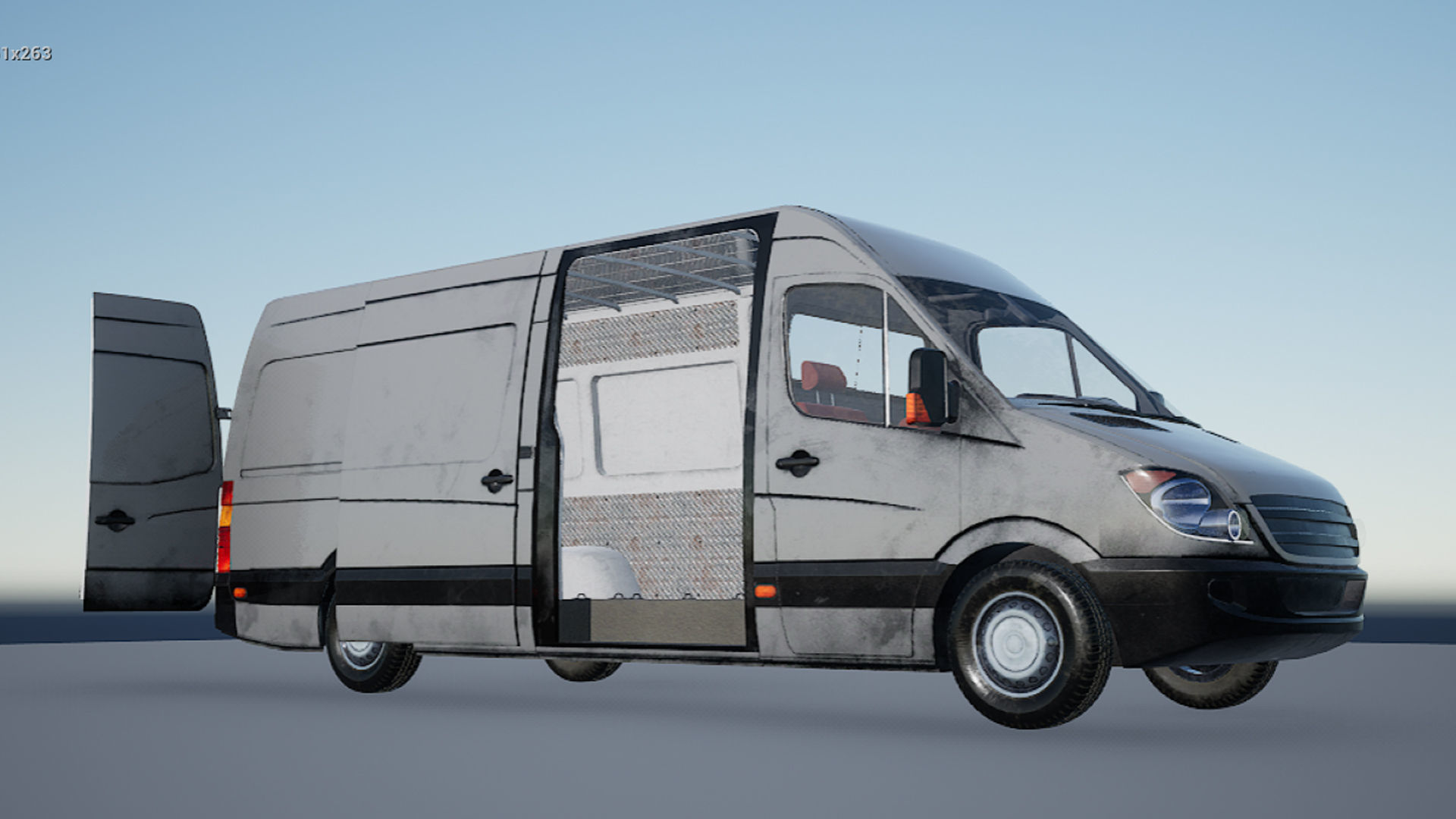 Panelvan Cars v1 - Unreal Engine Project Low-poly 3D model_5