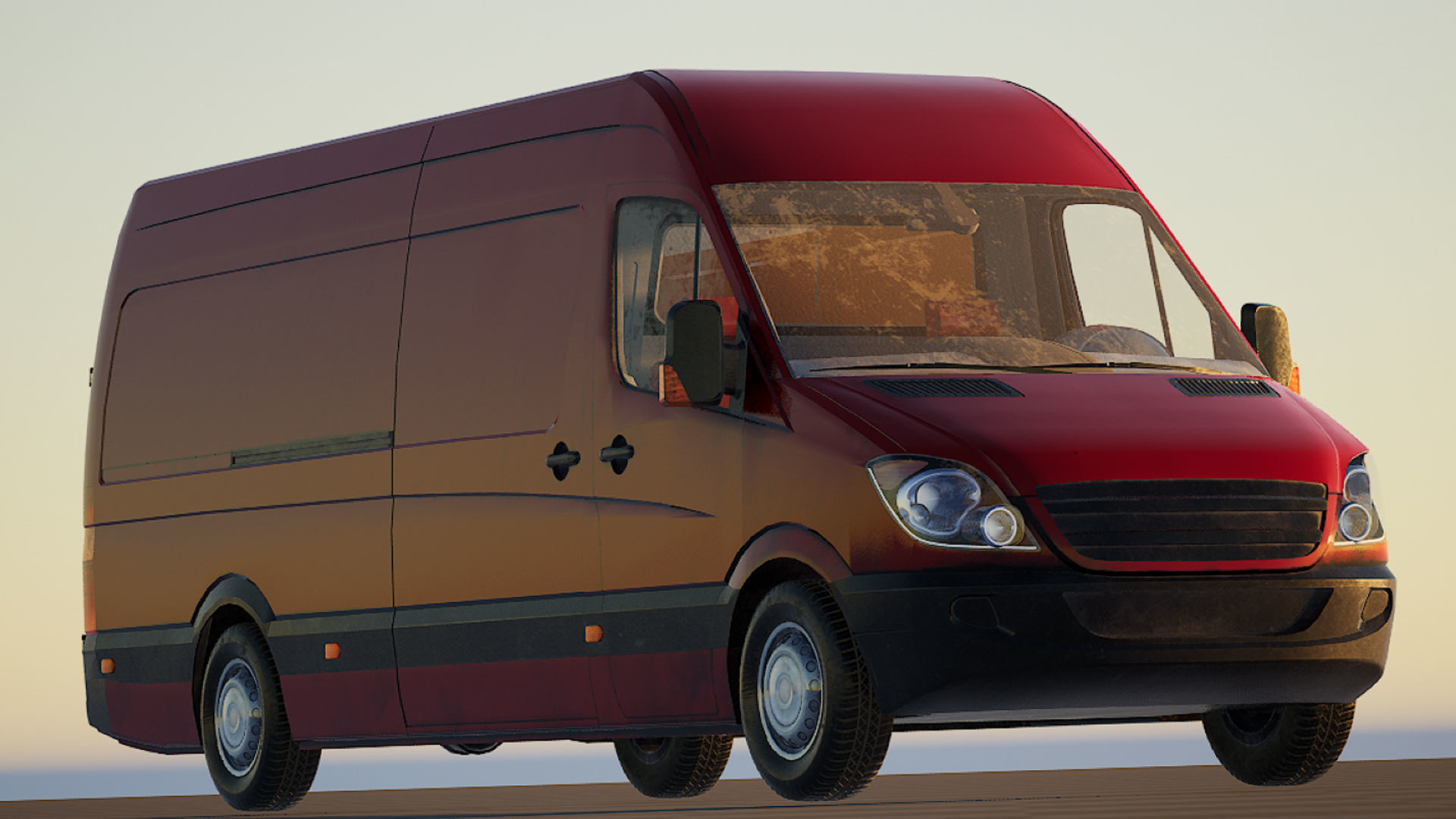 Panelvan Cars v1 - Unreal Engine Project Low-poly 3D model_3