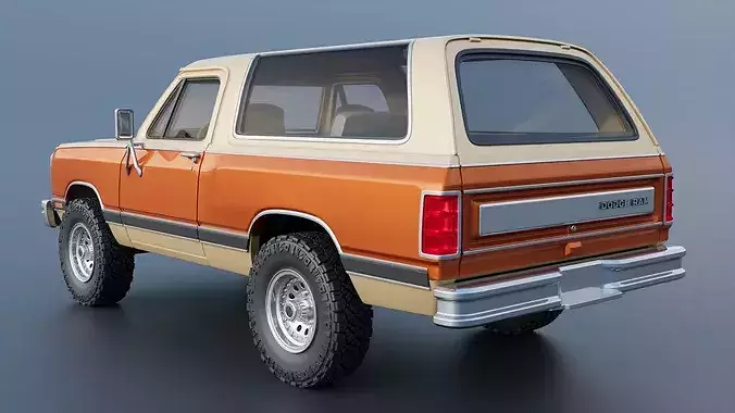 Dodge Ramcharger 1987 3D print model 5