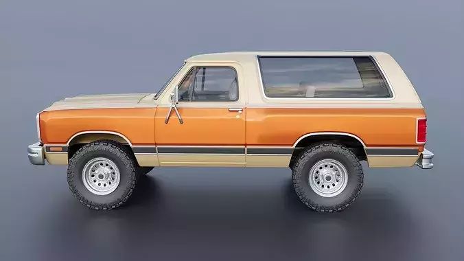Dodge Ramcharger 1987 3D print model 4