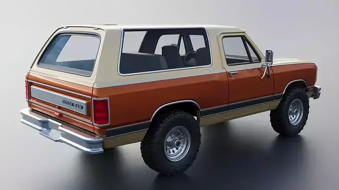 Dodge Ramcharger 1987 3D print model 7