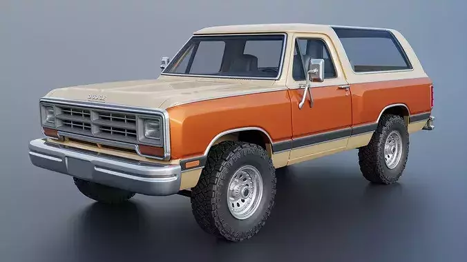 Dodge Ramcharger 1987 3D print model 3