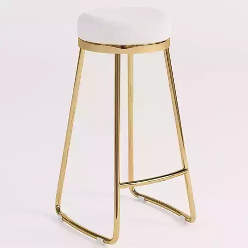Atlas Beige Boucle Counter Stool