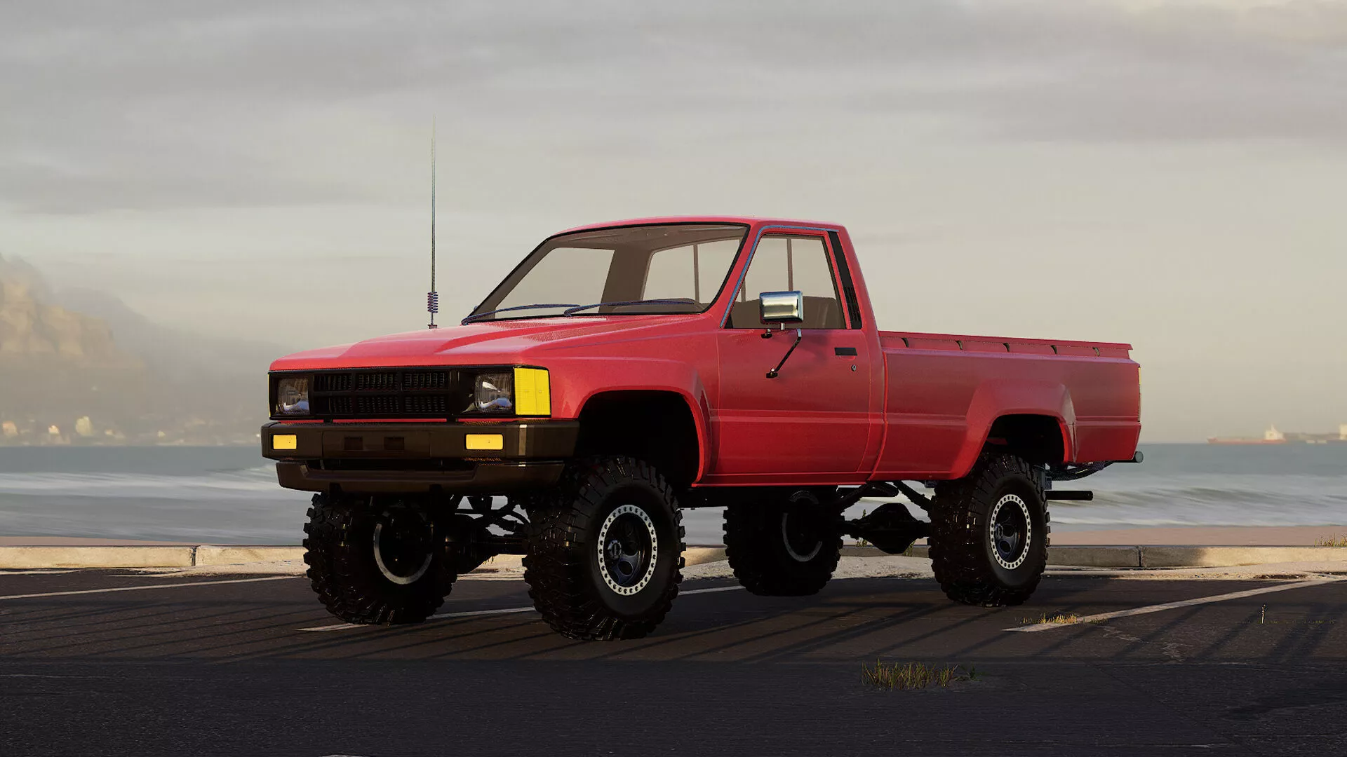 ZBL Pickup Car V2 - Unreal Engine Project Low-poly 3D model