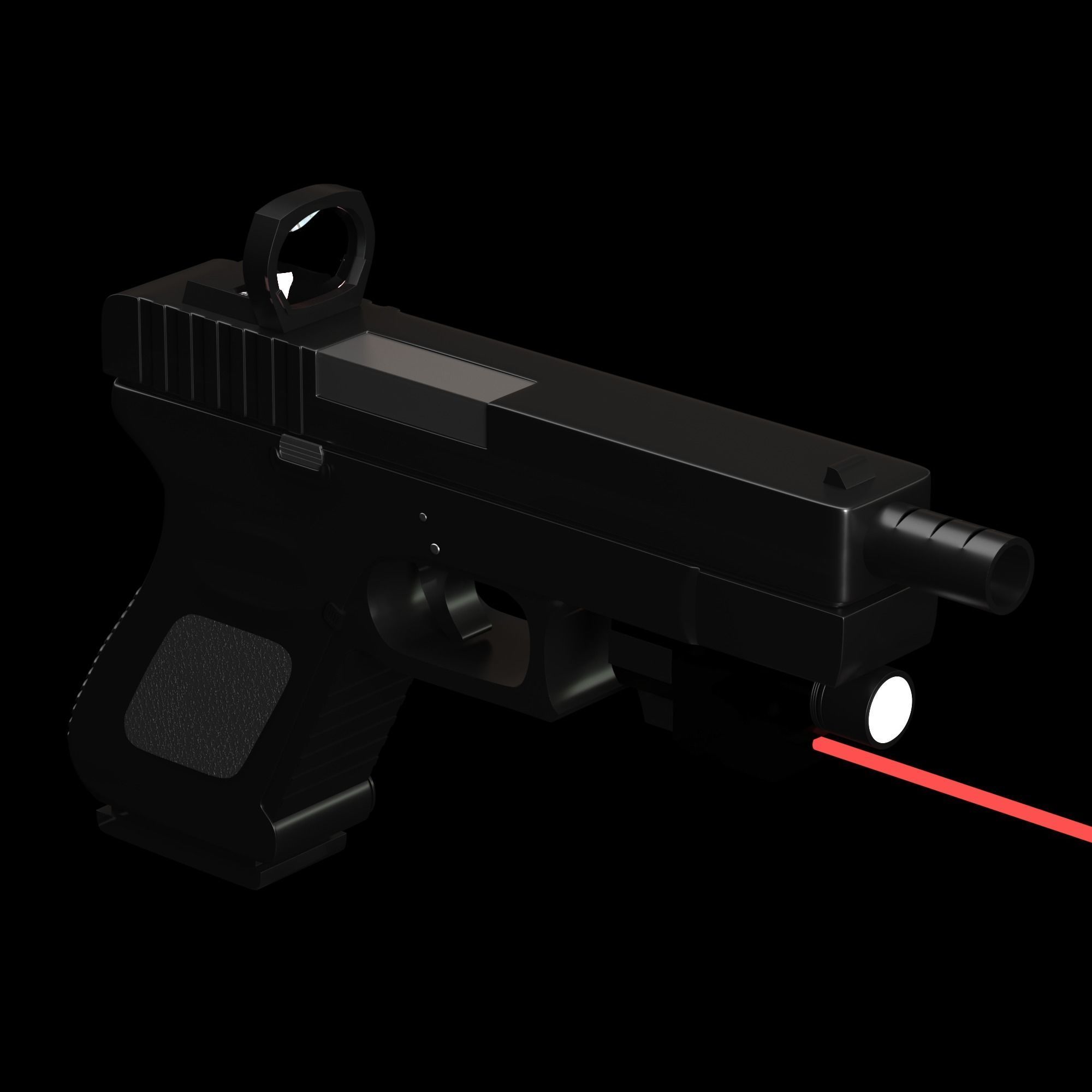 glock 19 3D model_5