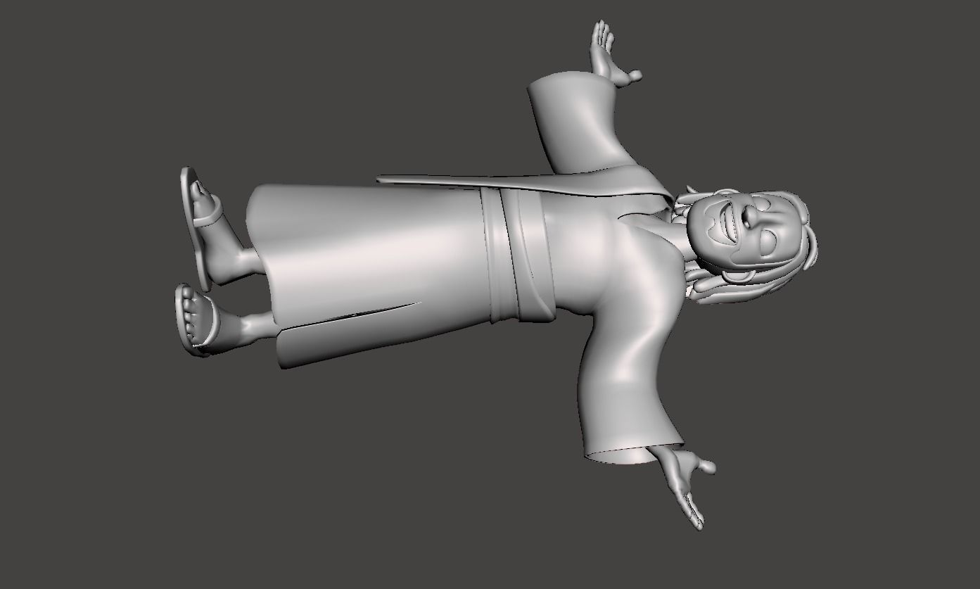 3D character Model with open arms roman character STL 3D print model_1