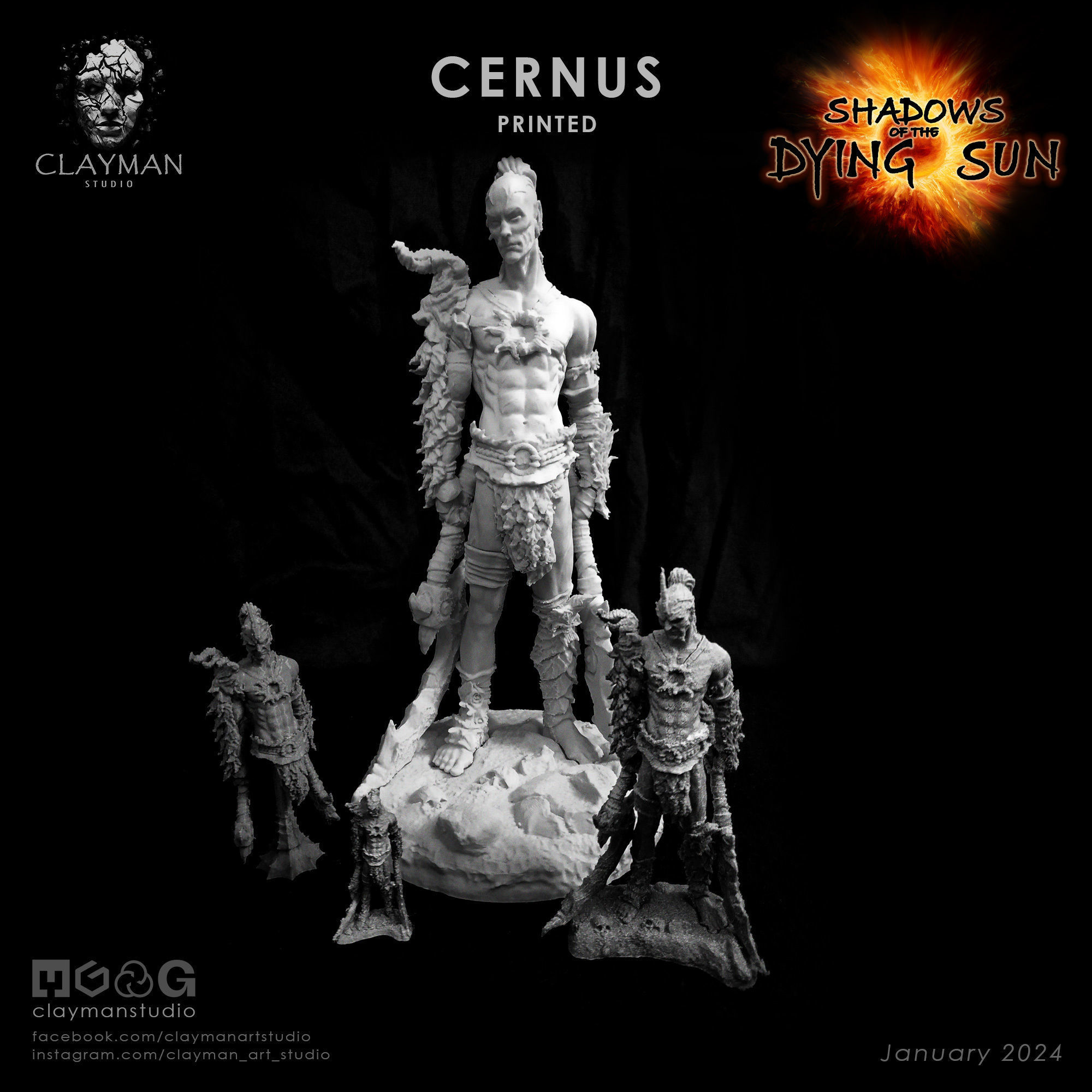 Cernus - 32mm - 75mm - 217mm 3D print model_7