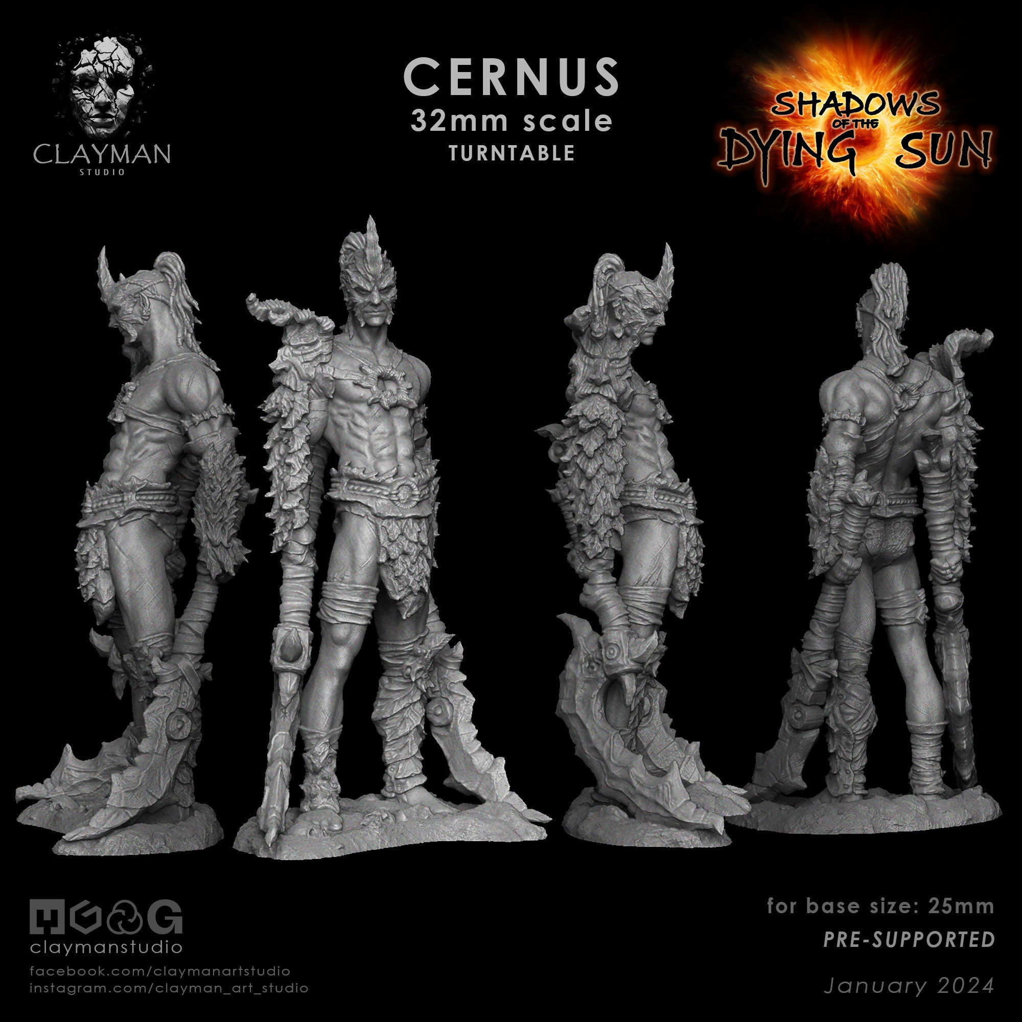 Cernus - 32mm - 75mm - 217mm 3D print model_9