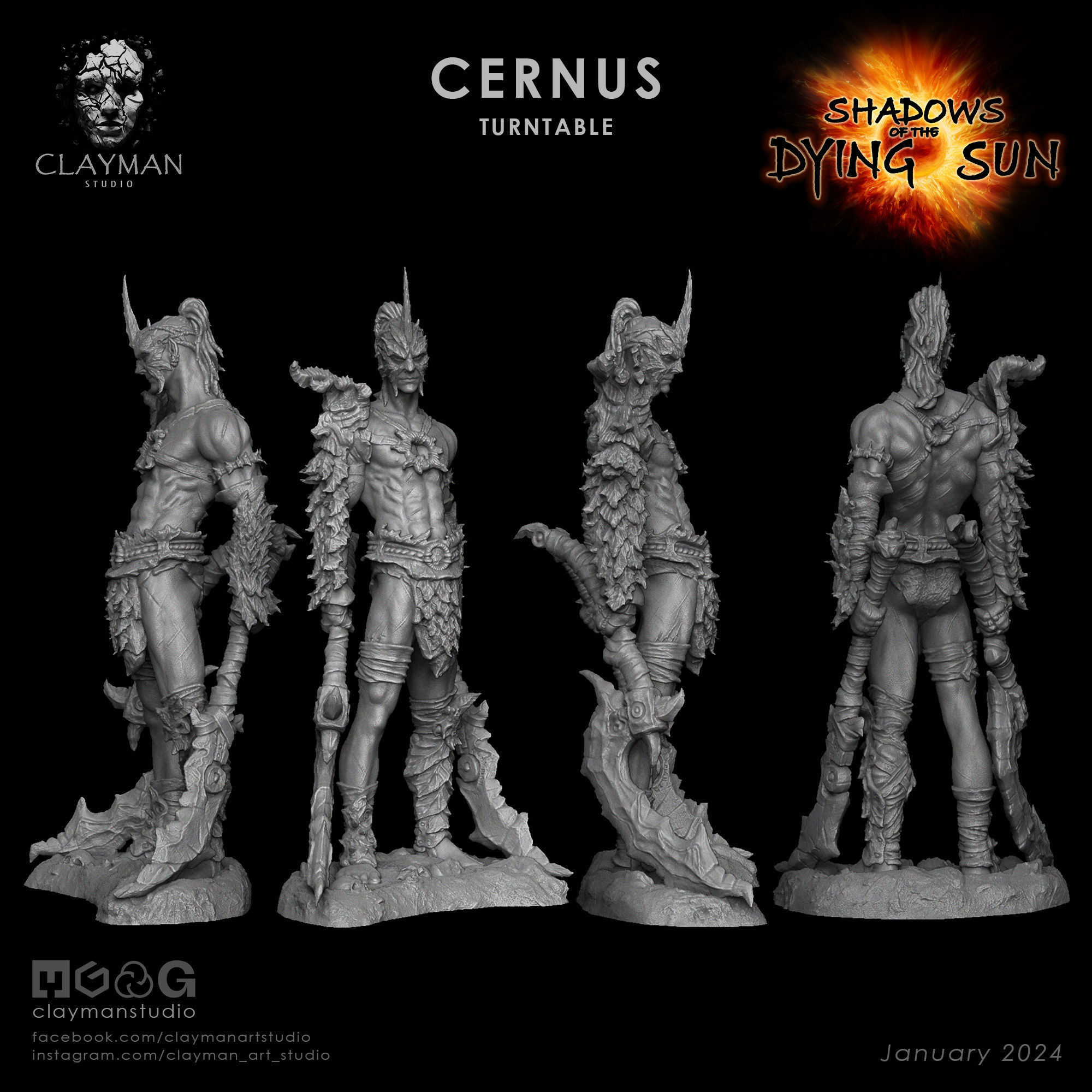 Cernus - 32mm - 75mm - 217mm 3D print model_2