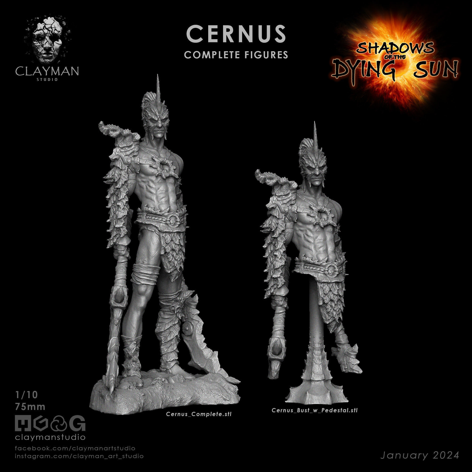 Cernus - 32mm - 75mm - 217mm 3D print model_5