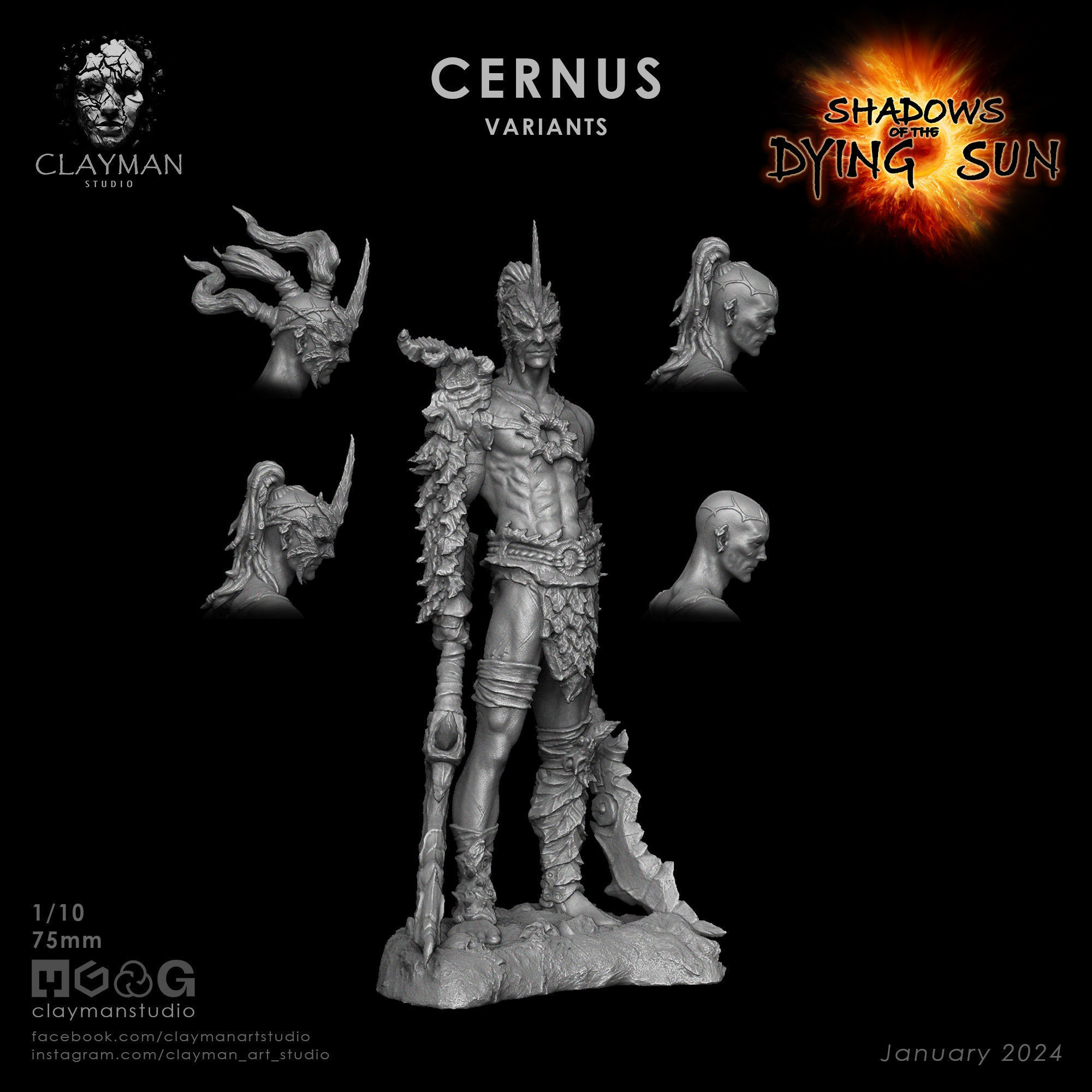 Cernus - 32mm - 75mm - 217mm 3D print model_4