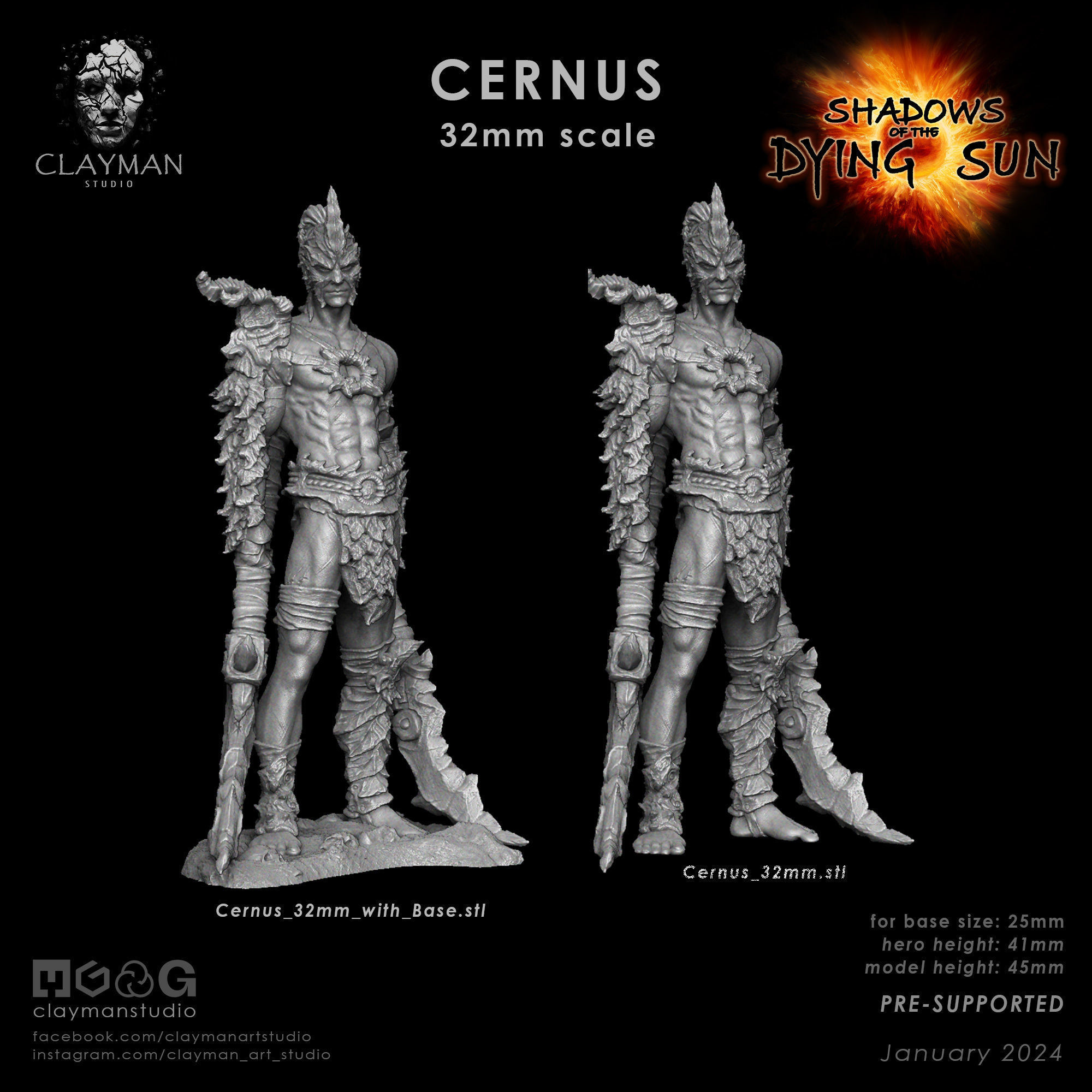 Cernus - 32mm - 75mm - 217mm 3D print model_10