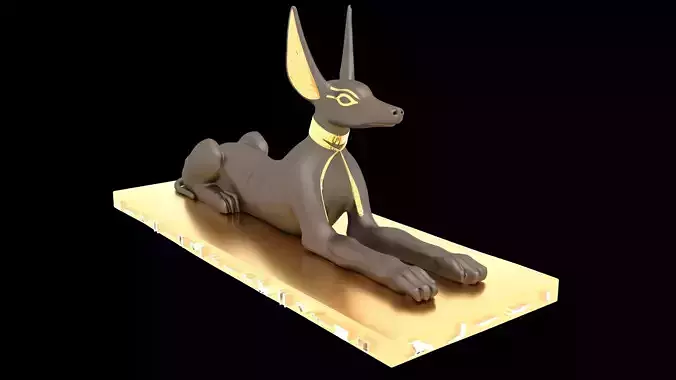 Figure of God Anubis 4K