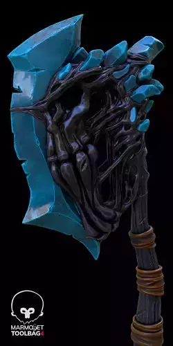 stylized axe