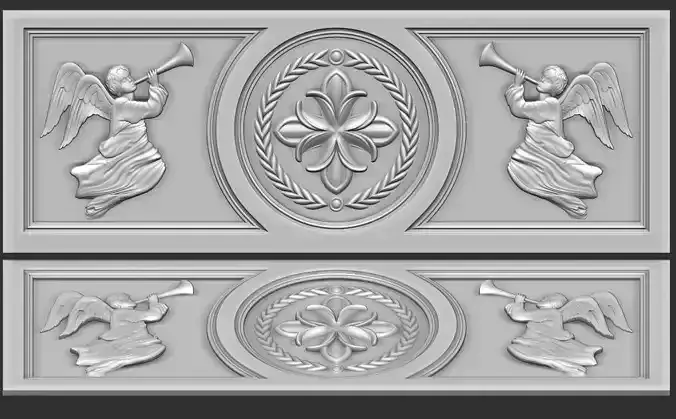 angel church relief panel