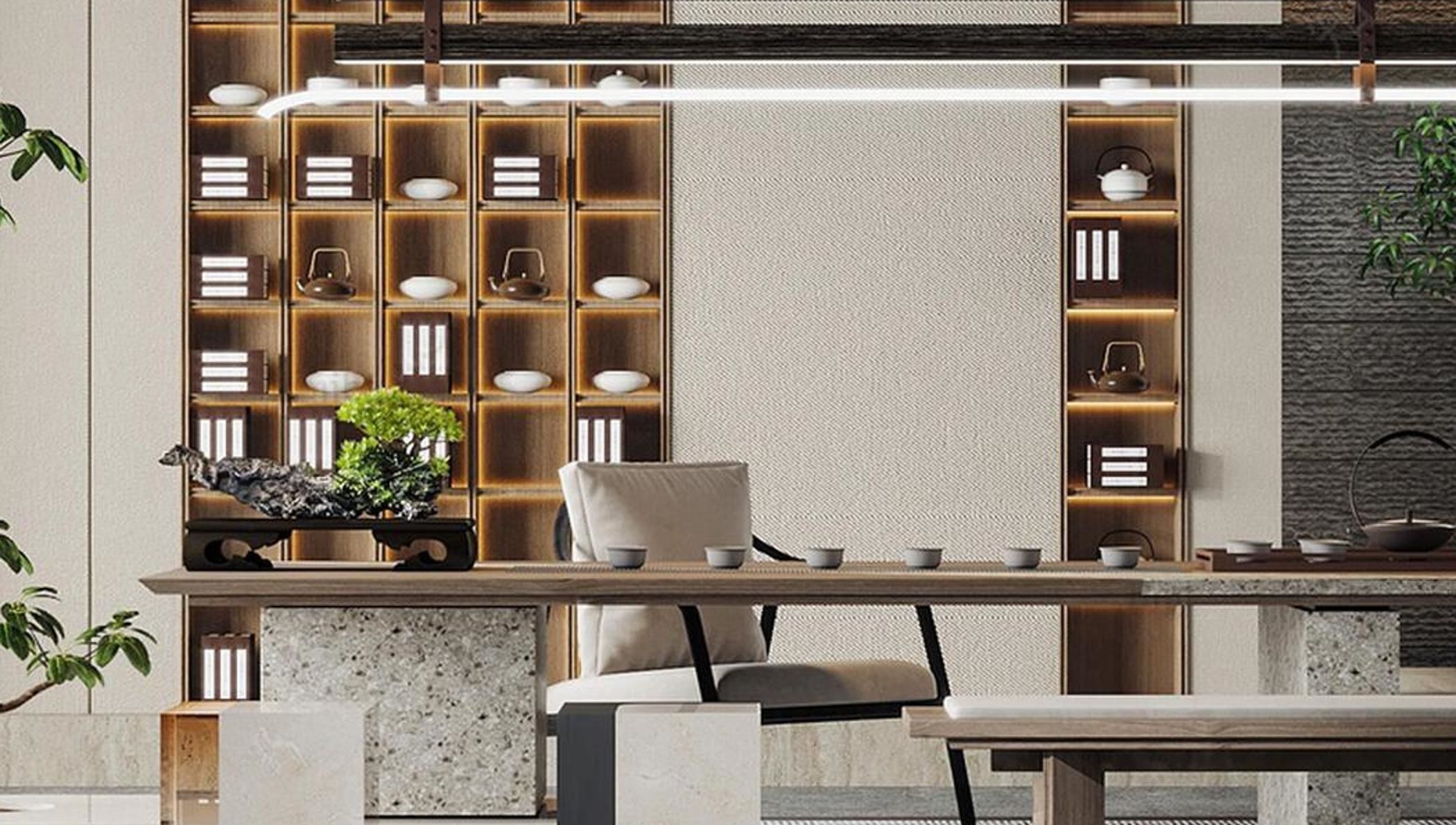 Chinese New study style 3D model_5