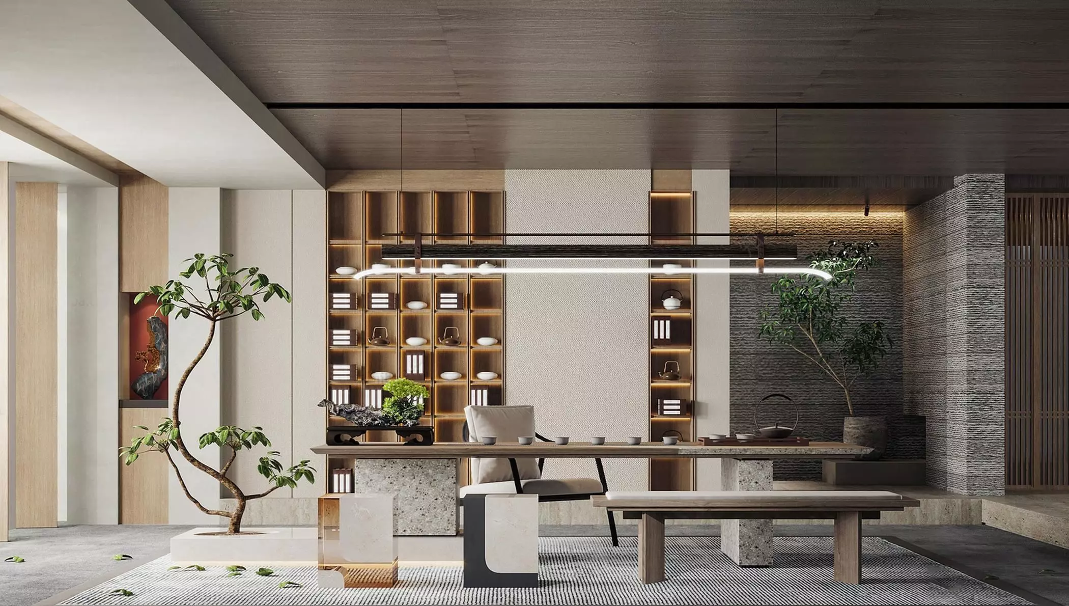 Chinese New study style 3D model_0