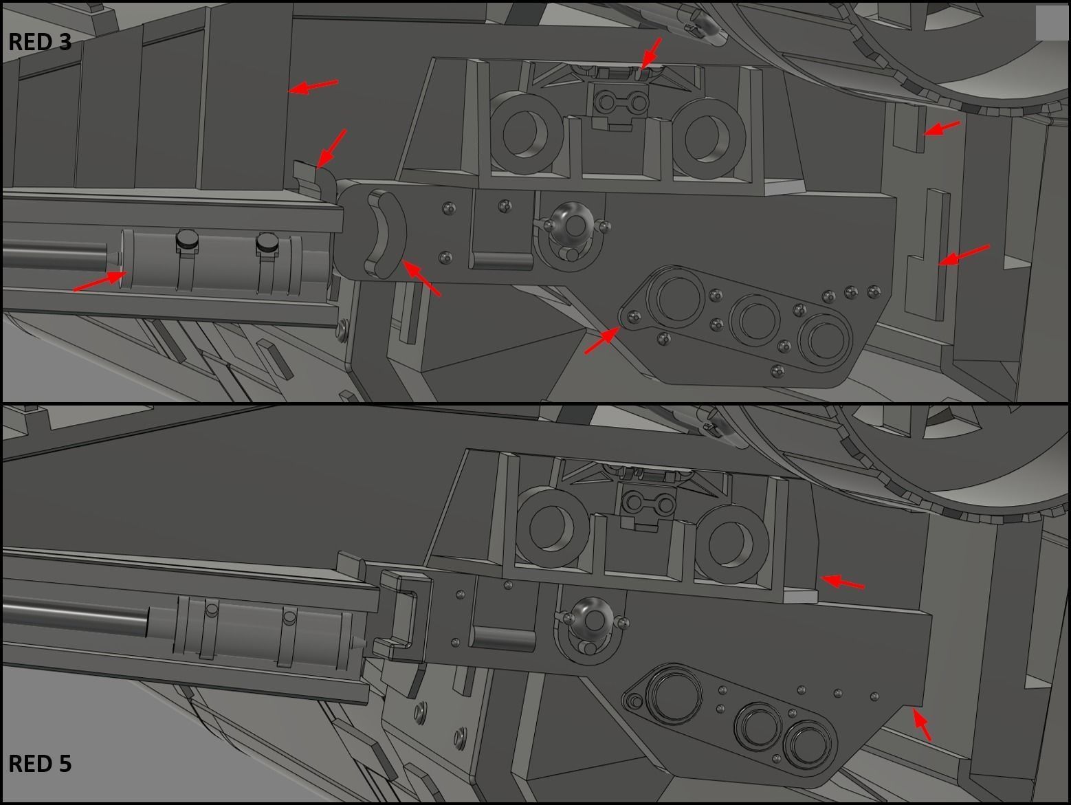 Model-X MK II 1-24 Studio Scale Set Red 3 and Red 5  3D Model Collection_24
