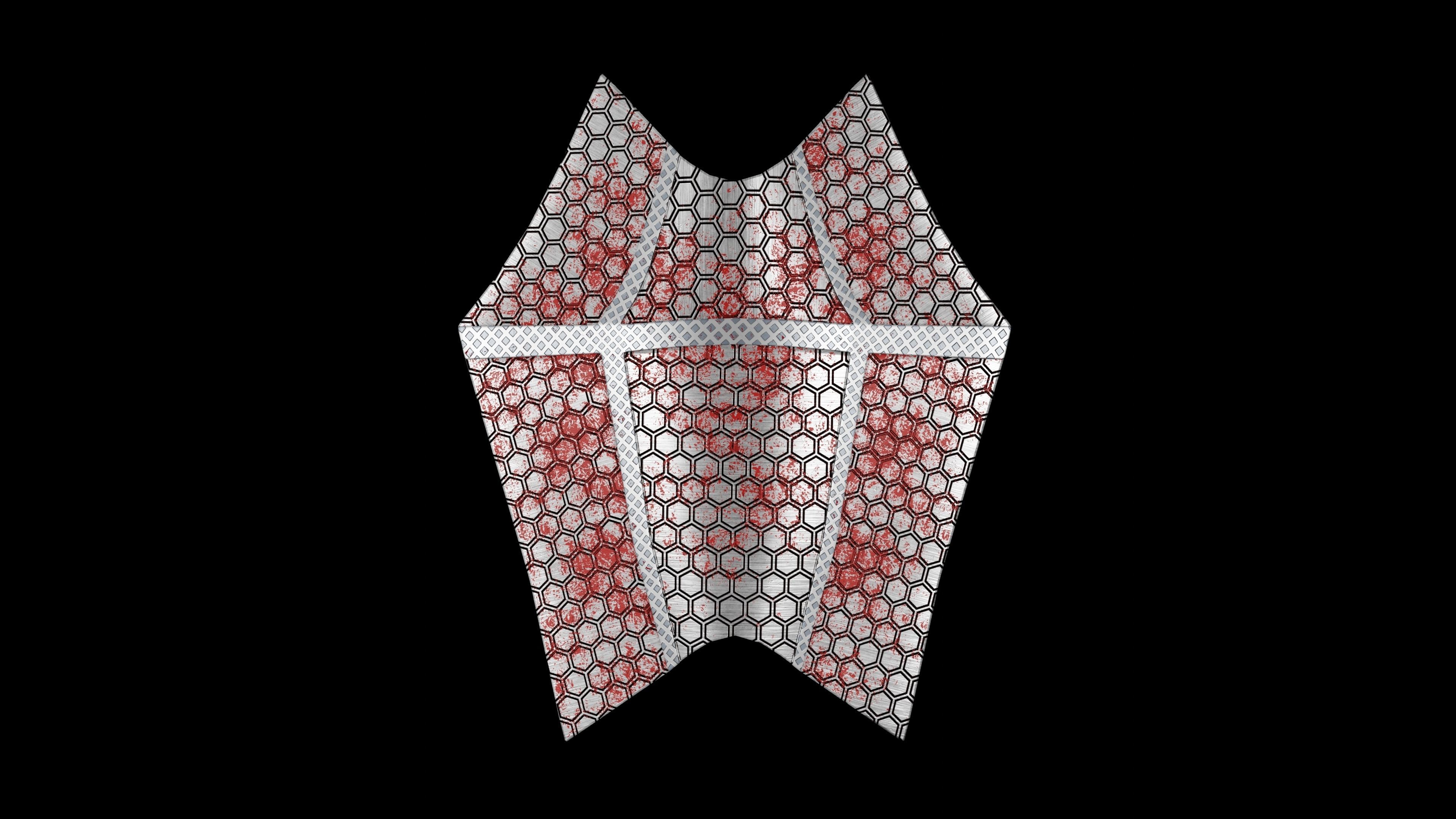 Shield Low-poly 3D model_3