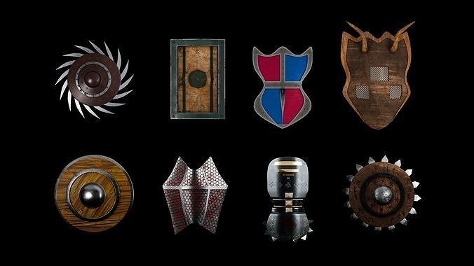 Shield Low-poly 3D model