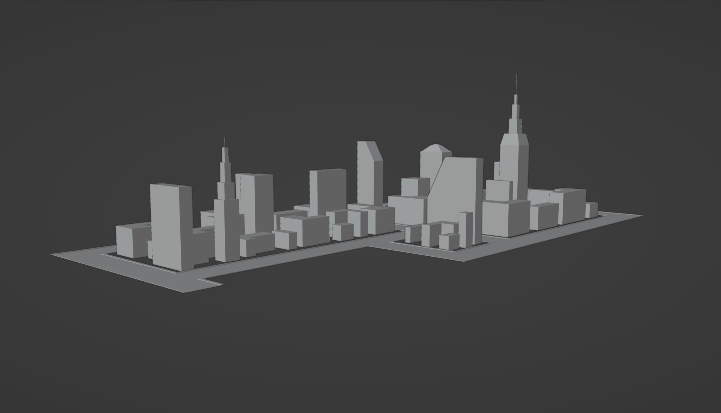 Mini City Sample - 3D Model 3D model_1