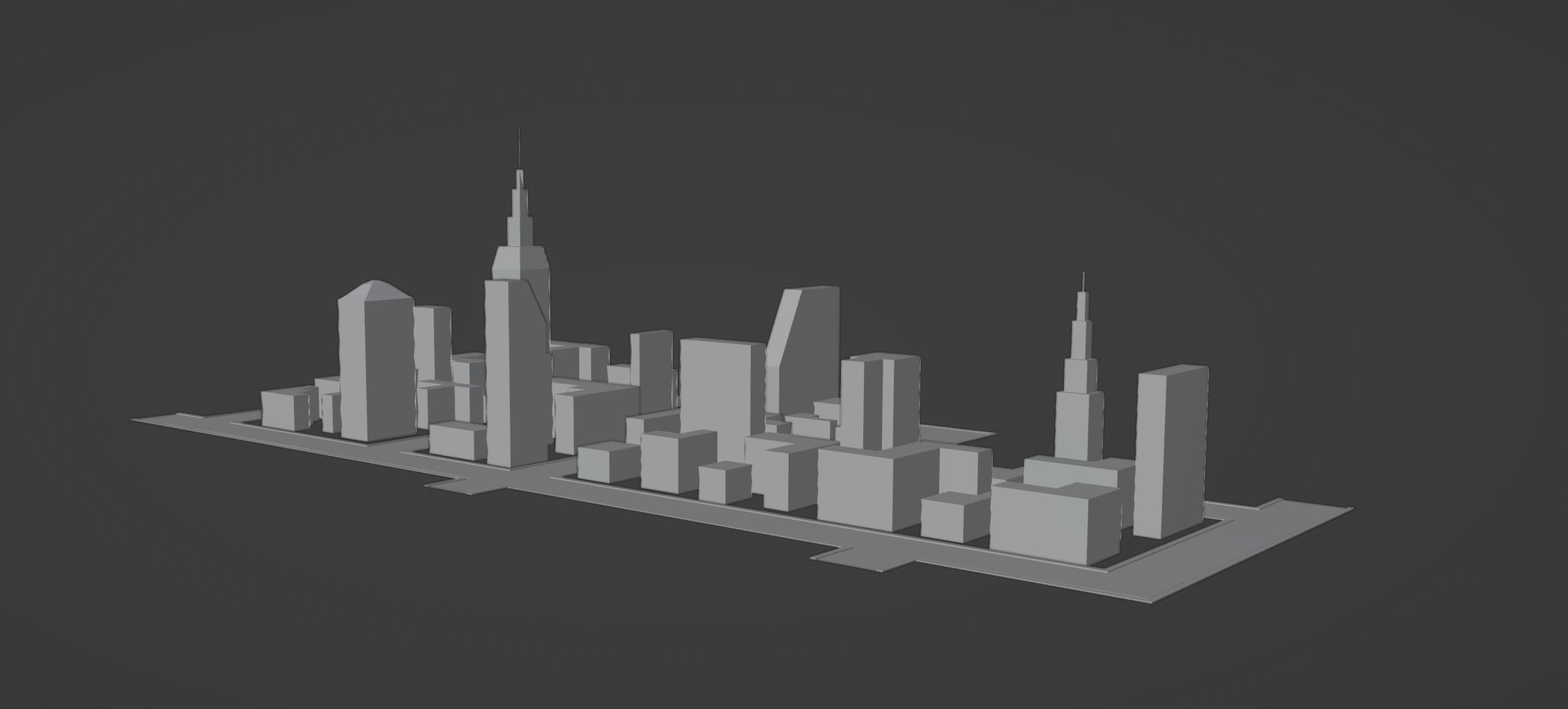 Mini City Sample - 3D Model 3D model_2