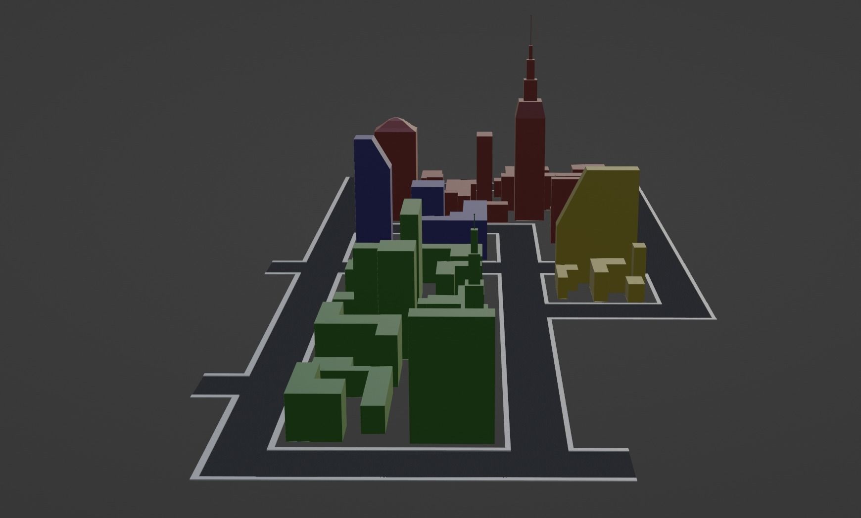 Mini City Sample - 3D Model 3D model_4