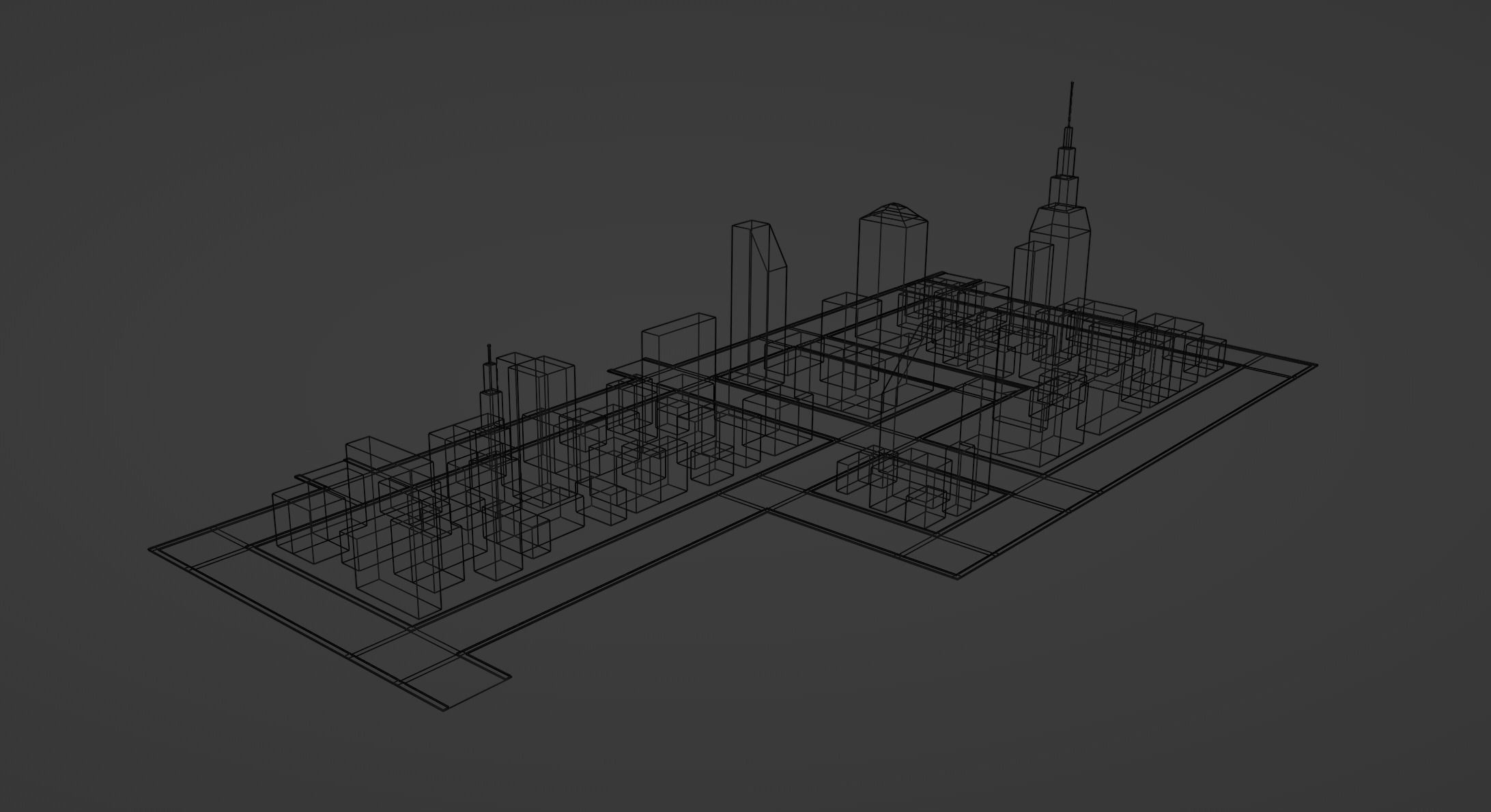 Mini City Sample - 3D Model 3D model_3