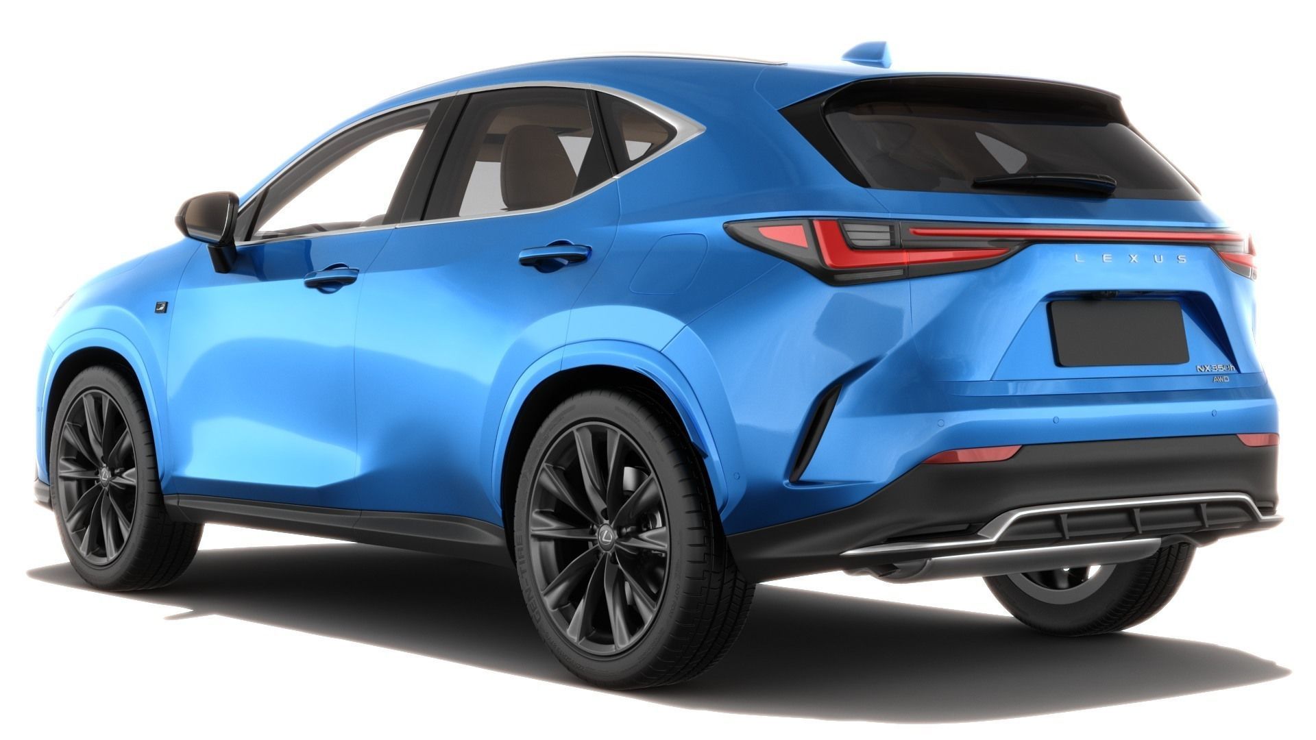 Lexus NX 2023 with interior 3D model_4