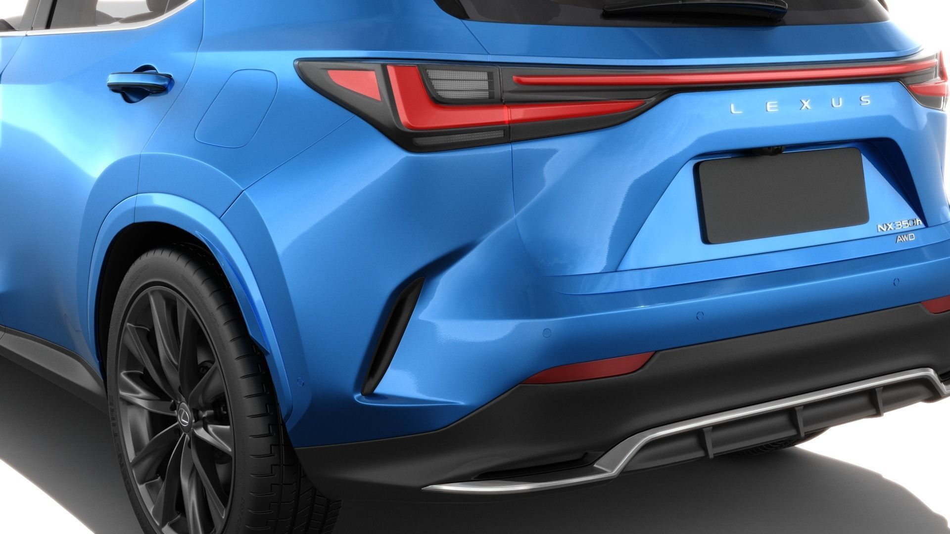 Lexus NX 2023 with interior 3D model_11