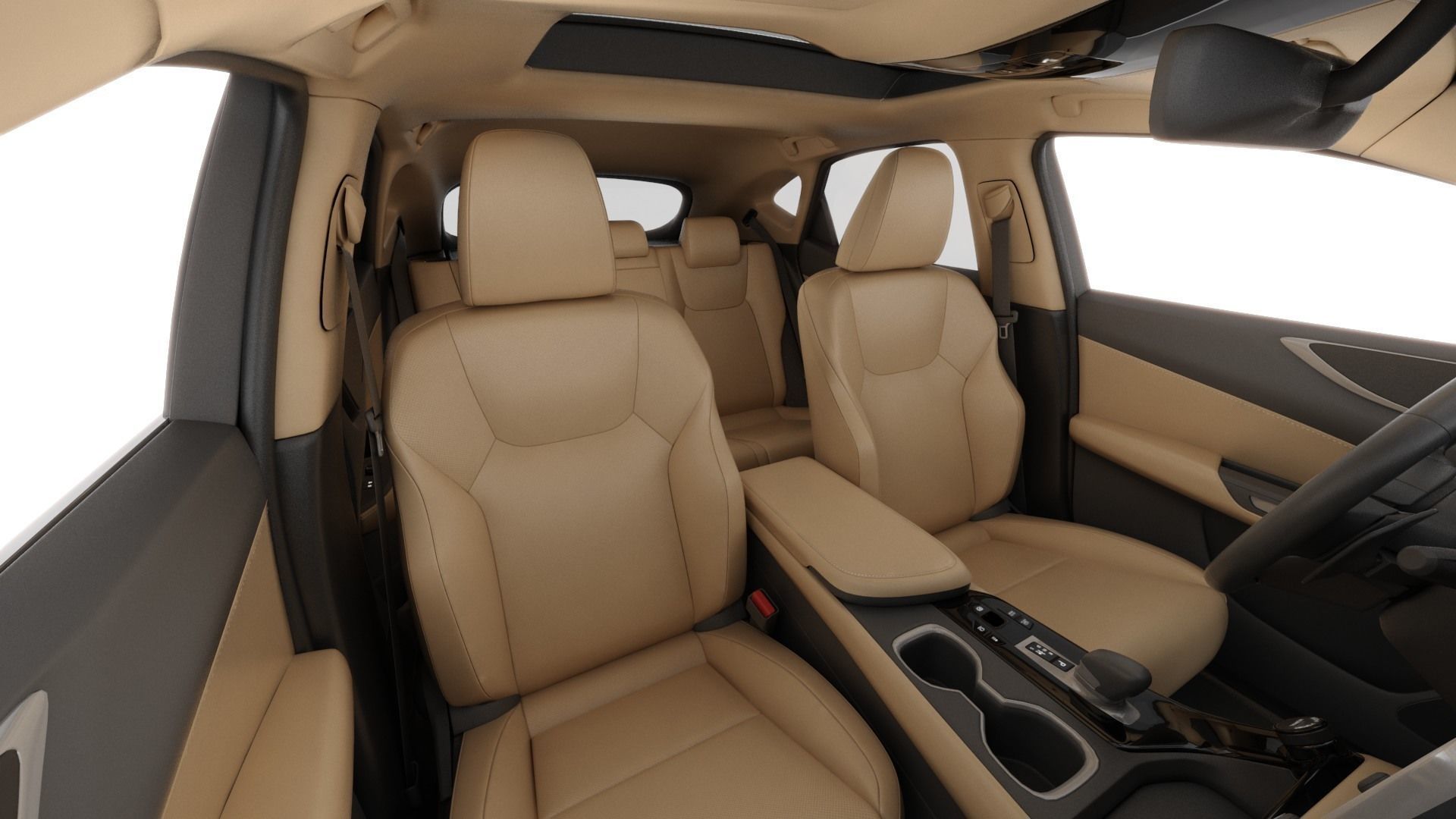 Lexus NX 2023 with interior 3D model_14