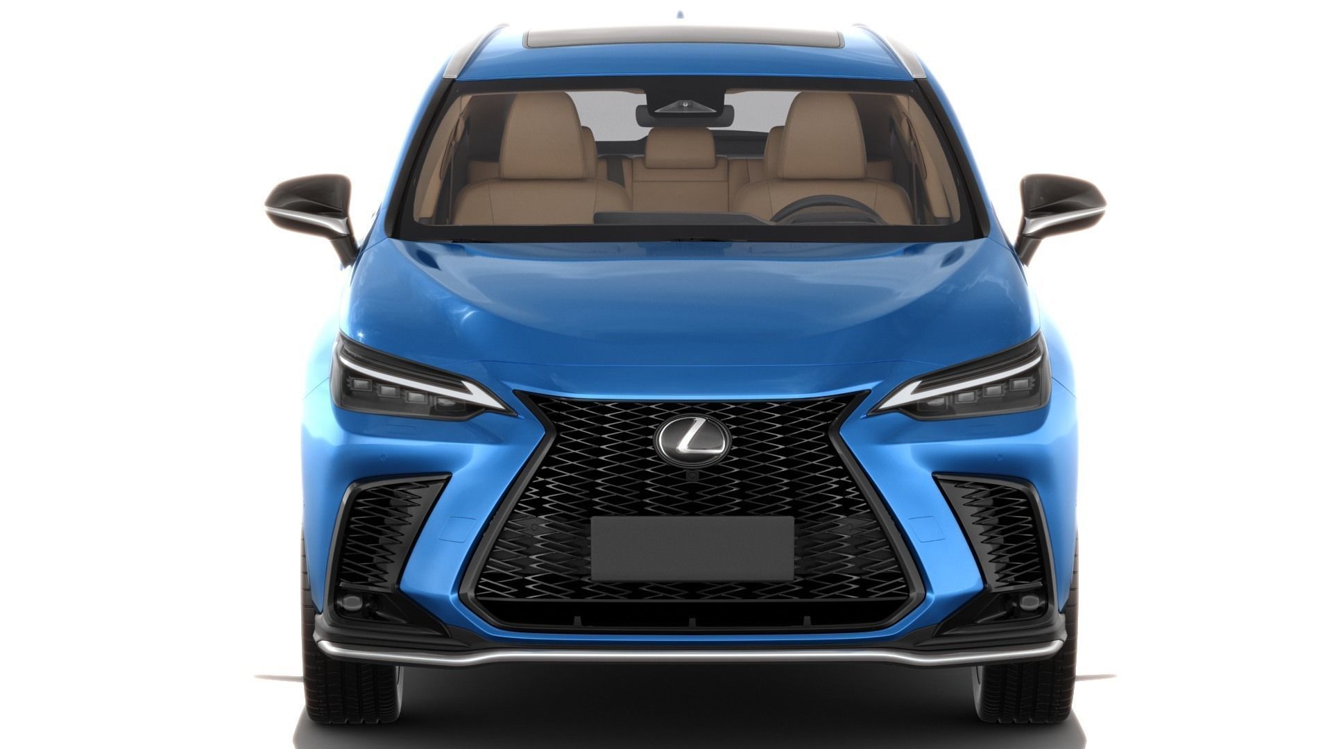Lexus NX 2023 with interior 3D model_9
