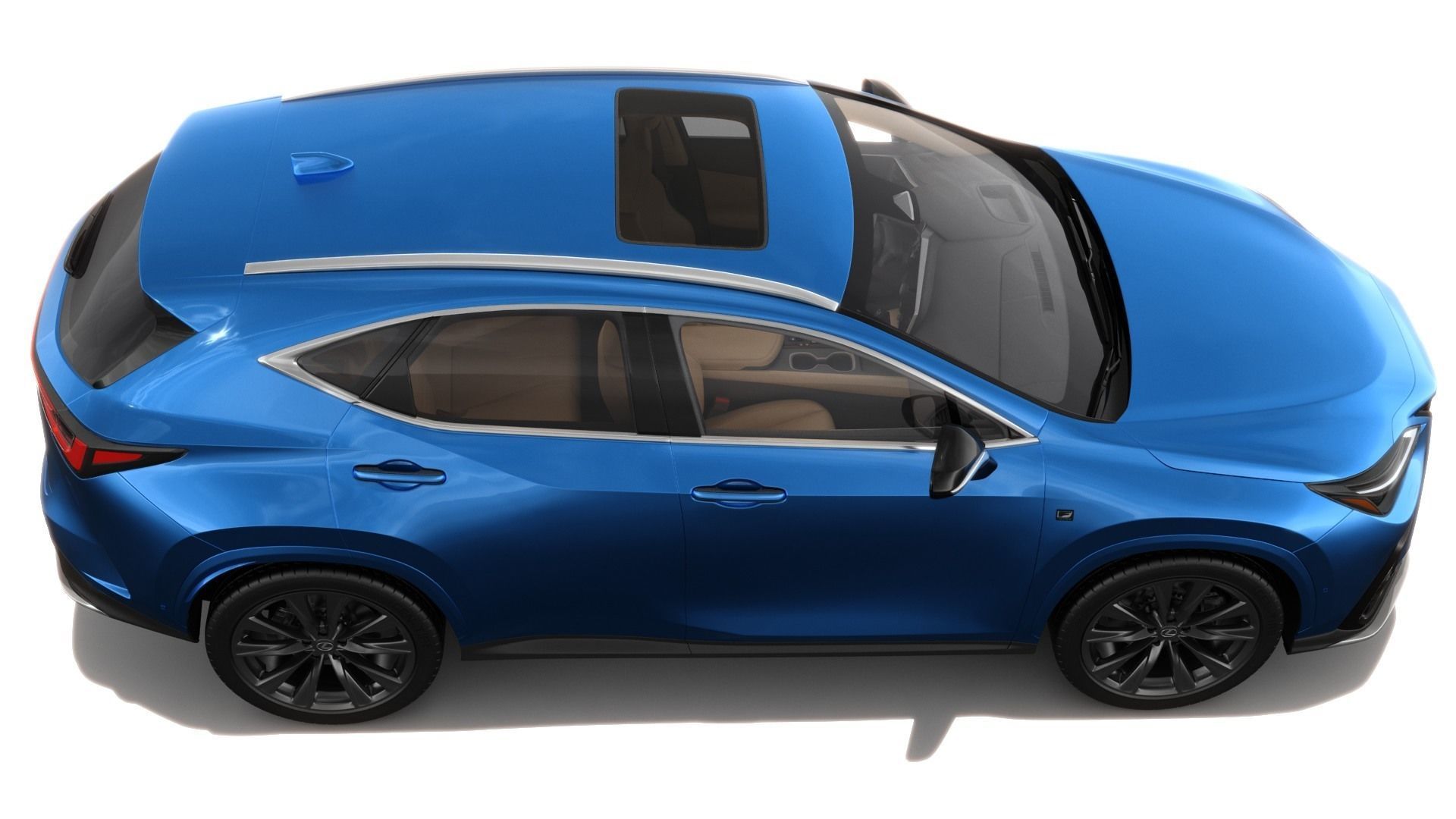 Lexus NX 2023 with interior 3D model_7