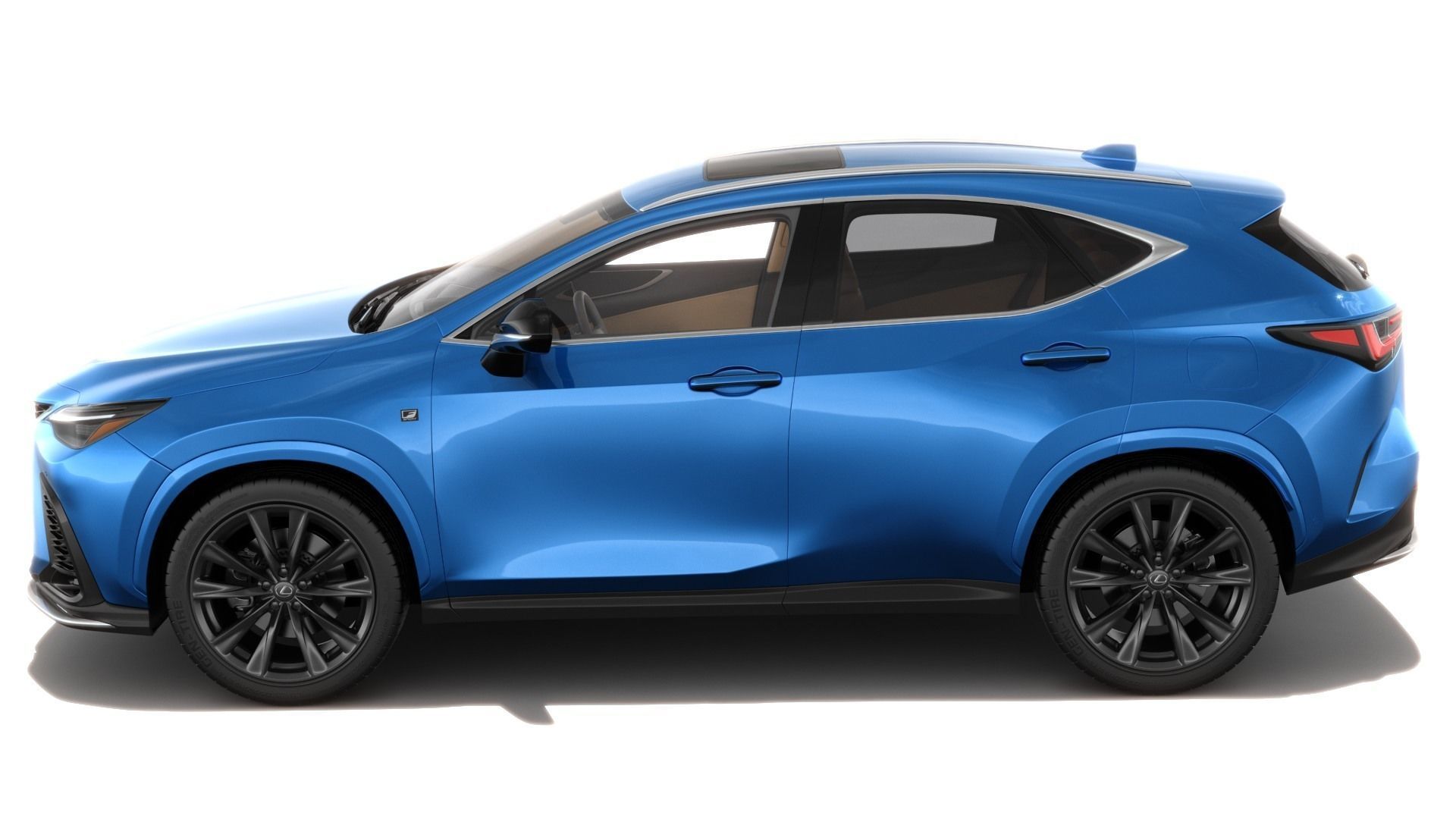 Lexus NX 2023 with interior 3D model_3