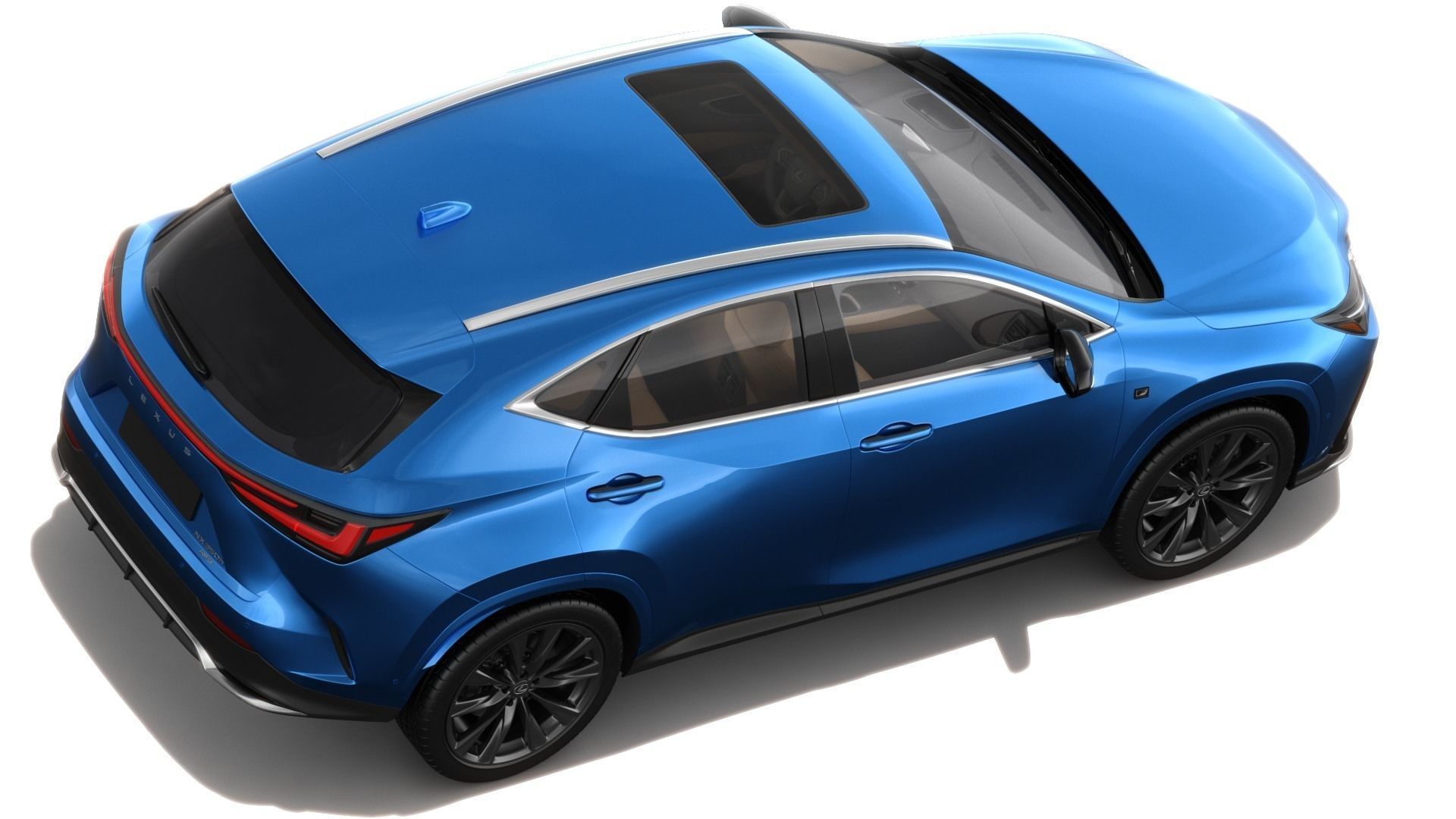Lexus NX 2023 with interior 3D model_6
