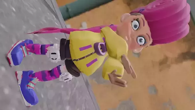 modelado con RETIPOLOGIA-personaje de ninjala