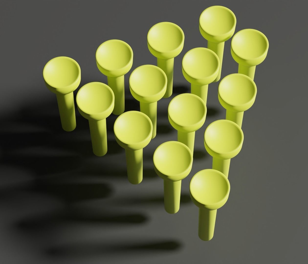 Wood Triangle Peg Game 3D model_11