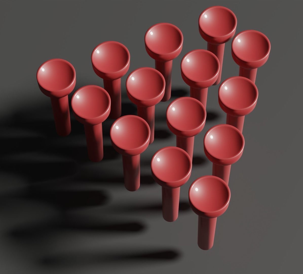 Wood Triangle Peg Game 3D model_10