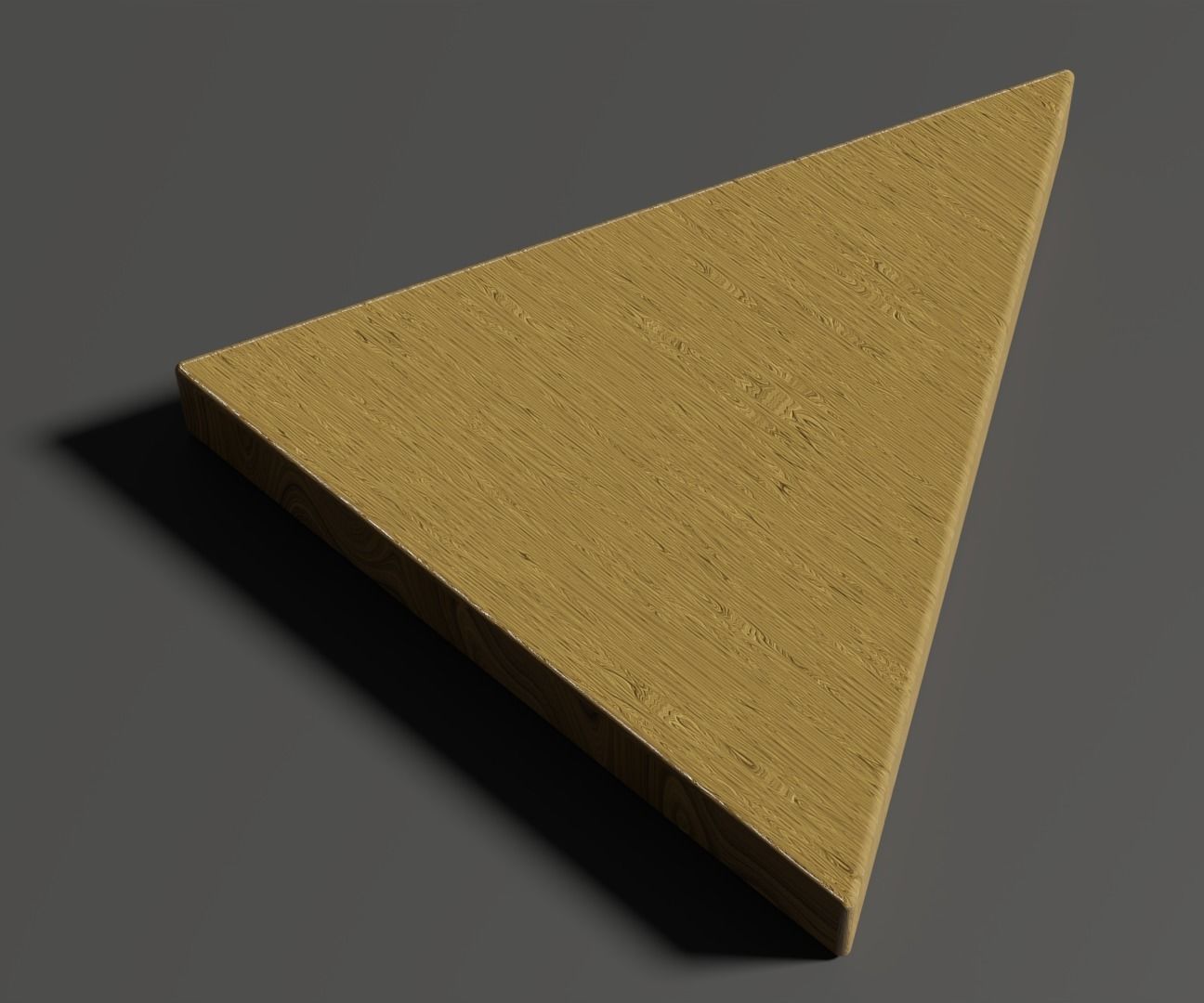 Wood Triangle Peg Game 3D model_3
