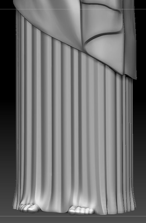 Christ Redeemer statue Low-poly 3D model_17