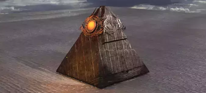 Black sun Pyramid
