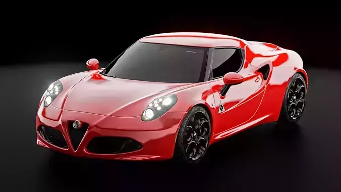 alfa romeo 4c 3D model