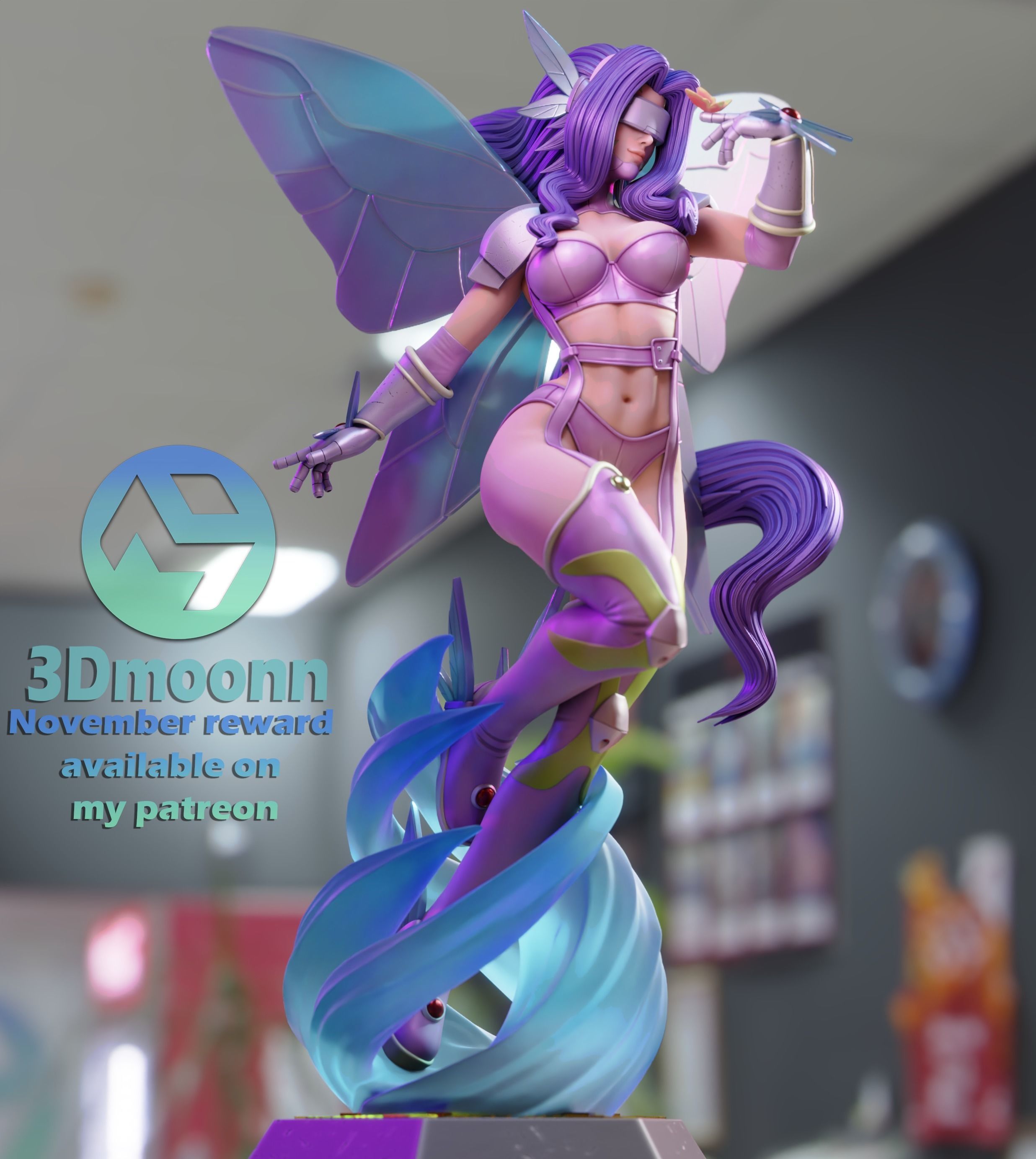kazemon - digimon - stl 3D print model_1