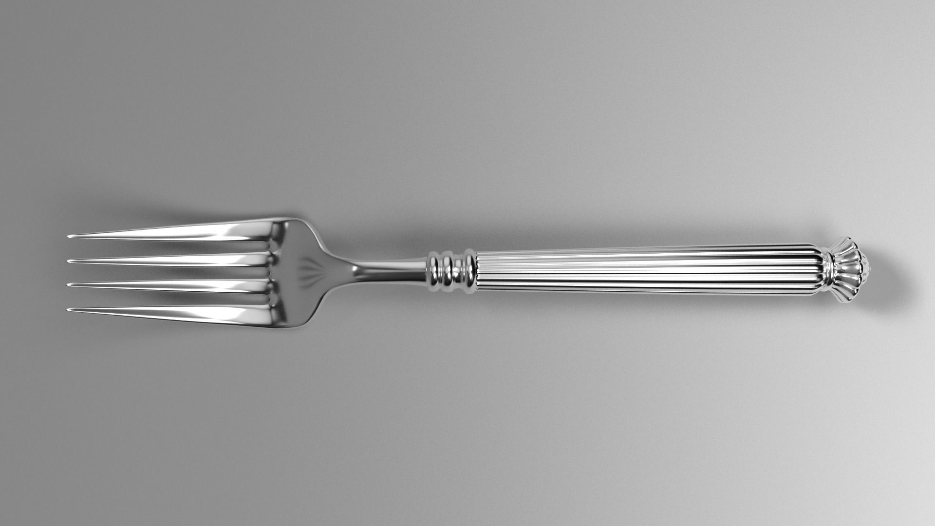 Tableware Fork 3D model_1